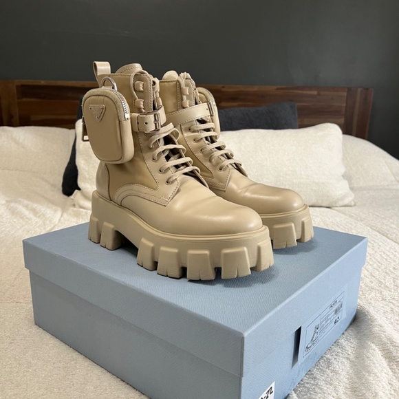 Monolith leather and Re-Nylon boots with pouch - Picture 3 of 5